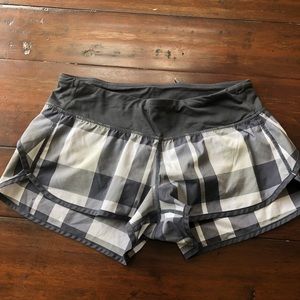 Gray lululemon speed shorts